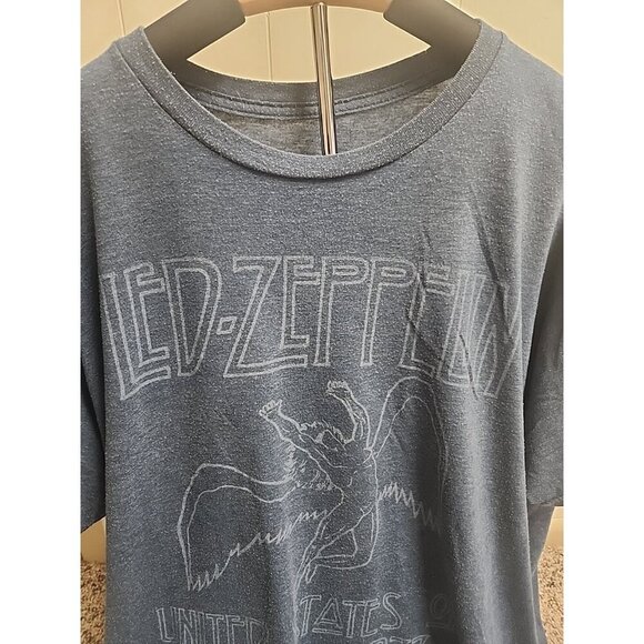 VTG Led Zeppelin United States Of America 1977 Concert Tour T Shirt Size XL - Picture 2 of 5